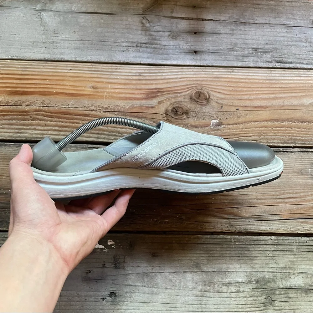 Rare Men New Balance 992 Grey Sandals Slippers Slides Flip Flops
